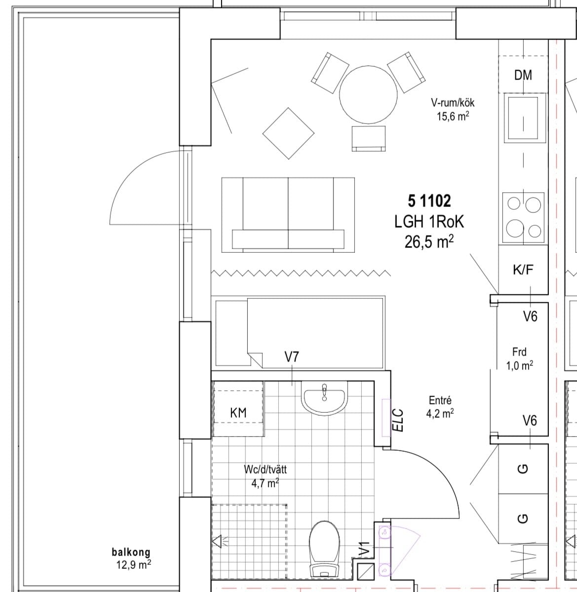 1-room apartment in Farsta, Klockelundsvägen - image 3 1-room apartment in Farsta, Klockelundsvägen - image 3